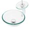 Novatto Clear Mini Glass Vessel Sink and FALLS Faucet Set in Chrome NSFC-8048-1217003CHC - alternate 1